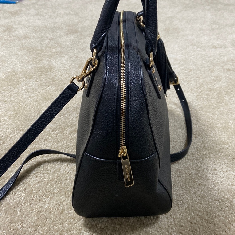 NEW Michael Kors black pebble leather shoulder bag, handle tote - Picture 3 of 6